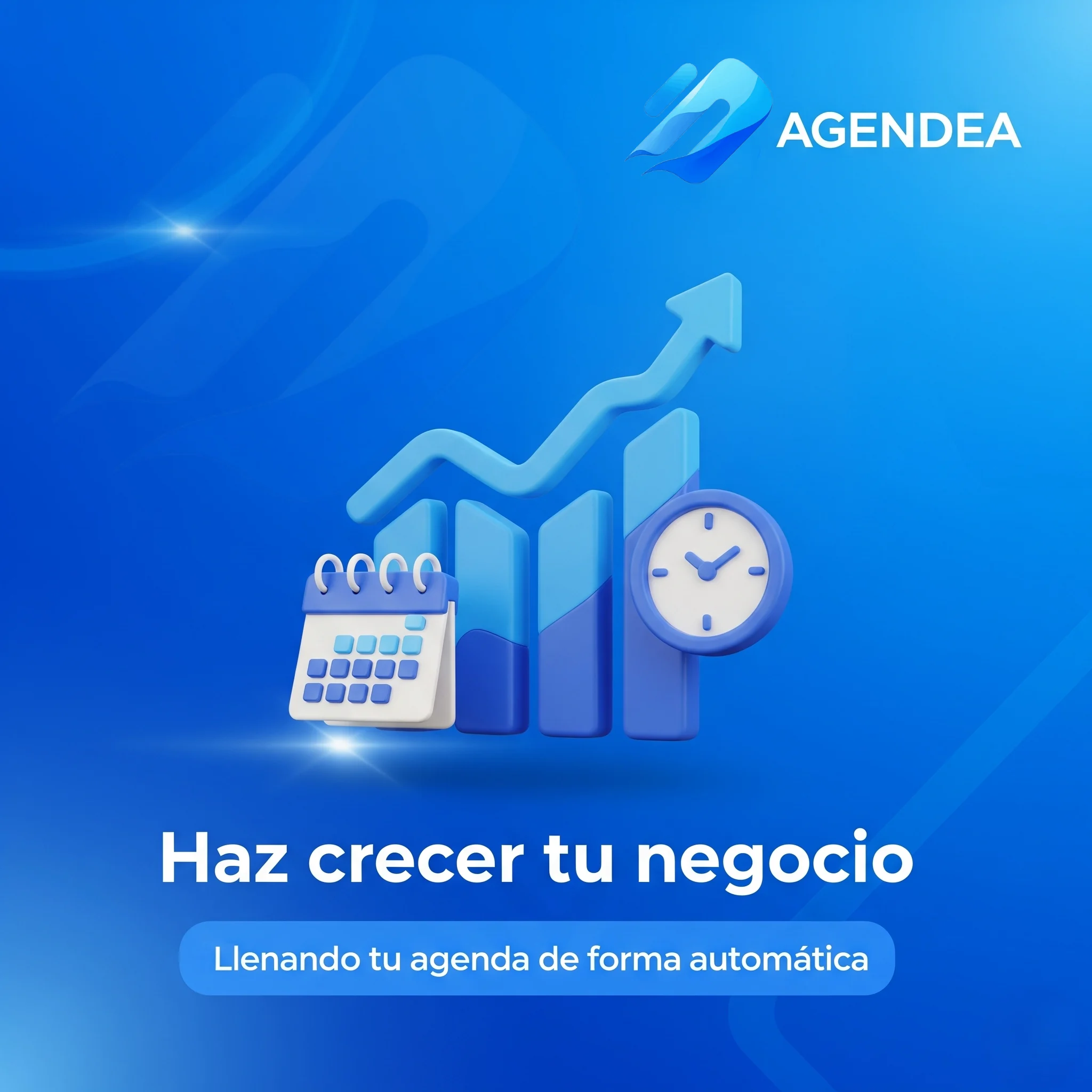 Ilustración de una agenda llenándose automáticamente para representar el crecimiento del negocio.