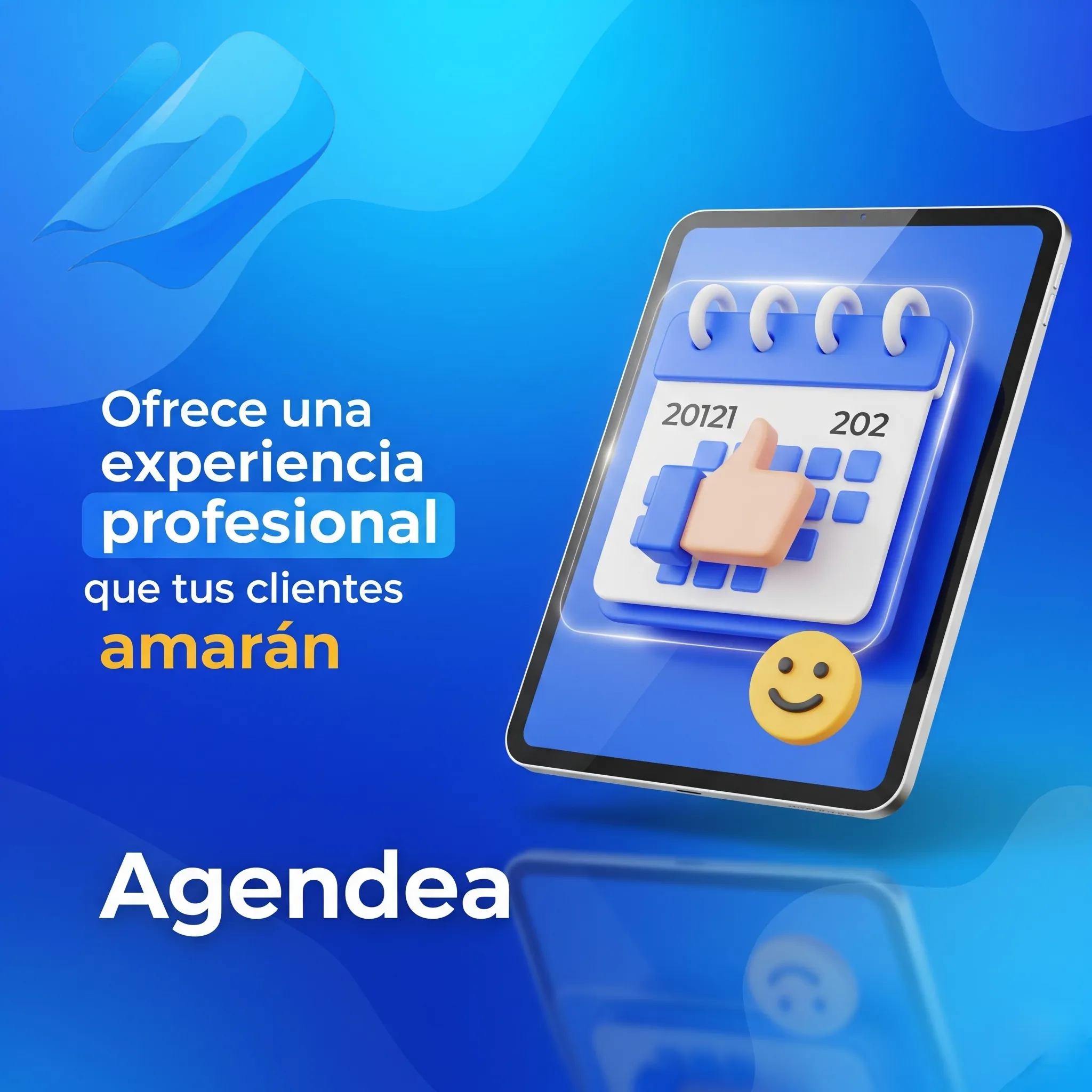 Ilustración de una mano sosteniendo un celular que muestra una agenda profesional.